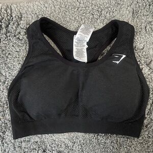 Black Gymshark Sports Bra with padding